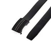 Stylish Black Synthetic Leather Solid Casual And Formal Belts For Men-thumb3