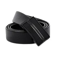 Stylish Black Synthetic Leather Solid Casual And Formal Belts For Men-thumb4