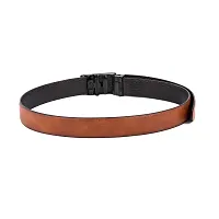 Stylish Brown Synthetic Leather Solid Casual And Formal Belts For Men-thumb2