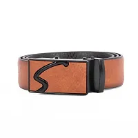 Stylish Brown Synthetic Leather Solid Casual And Formal Belts For Men-thumb4