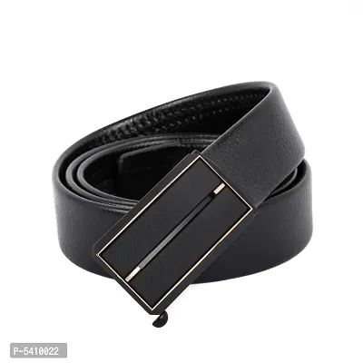 Stylish Black Synthetic Leather Solid Casual And Formal Belts For Men-thumb5