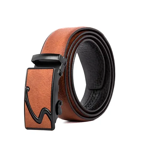 Stylish Synthetic Leather Solid Casual And Formal Belts For Men