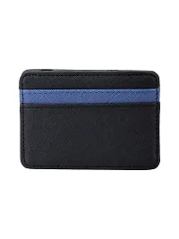 Trendy Men Artificial Leather Black Card Holder-thumb1