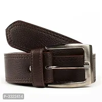 Stylish Brown Synthetic Leather Belts For Men-thumb1