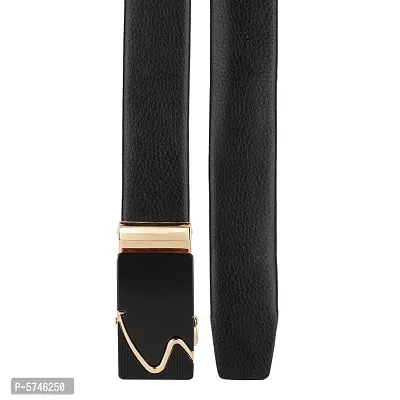 Men's Artificial Leather, Slide Belt With Easier Adjustable Buckle-thumb4