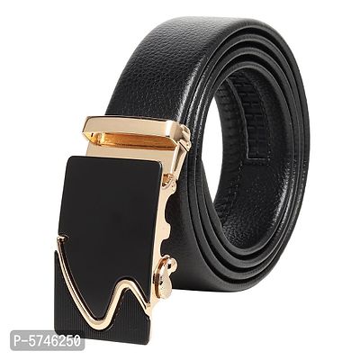 Men's Artificial Leather, Slide Belt With Easier Adjustable Buckle