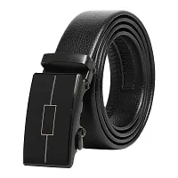 Men's Artificial Leather, Slide Belt With Easier Adjustable Buckle-thumb1
