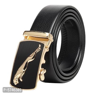 Men's Artificial Leather, Slide Belt With Easier Adjustable Buckle-thumb0