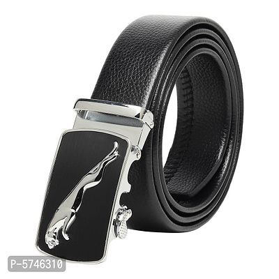 Men's Artificial Leather, Slide Belt With Easier Adjustable Buckle
