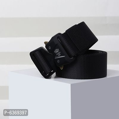Stylish Black Canvas Army Tactical Belts For Men And Boys-thumb0