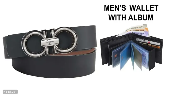 Men Slim Solid Combo Belts-thumb0