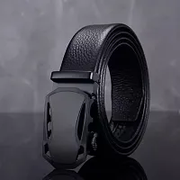 Stylish Black Synthetic Leather Belts For Men-thumb1
