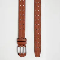 Stylish Leatherite Blue And Tan Solid Mens Belts Combo-thumb3