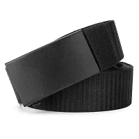 Men Solid Canvas Belt-thumb1