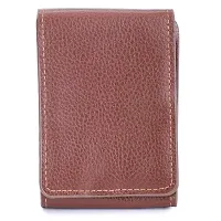 Kastner Artificial Leather Tan Card Holder-thumb2