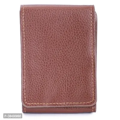 Kastner Artificial Leather Tan Card Holder-thumb3