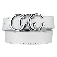 Stylish Multicoloured Artificial Leather Belt For Women Pack Of 3-thumb2