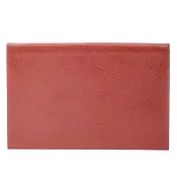 Kastner Artificial Leather Tan Card Holder-thumb3