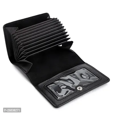 Kastner Artificial Leather Black Card Holder-thumb3