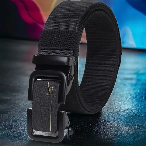 Men's Elastic Stretch Belts for Men with No Metal Plastic Buckle for Work Sports, Easy Trim to Fit