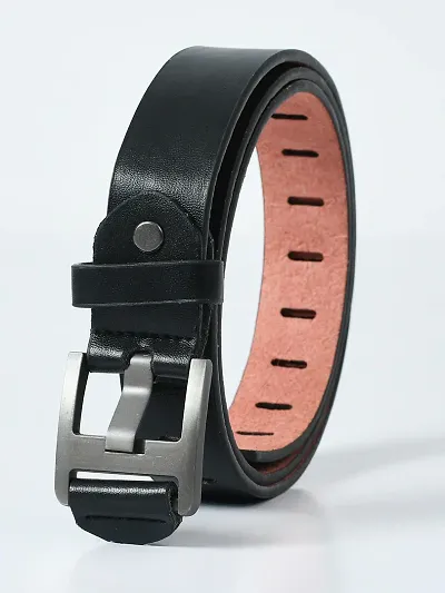 Stylish Solid Artificial Leather Self Design Belt For Women