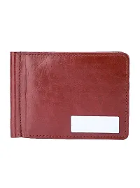 Trendy Men Artificial Leather Tan Card Holder-thumb3