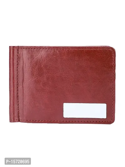 Trendy Men Artificial Leather Tan Card Holder-thumb4