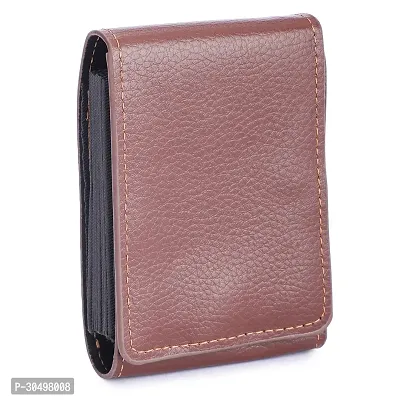 Kastner Artificial Leather Tan Card Holder-thumb4