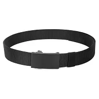 Men Solid Canvas Belt-thumb2