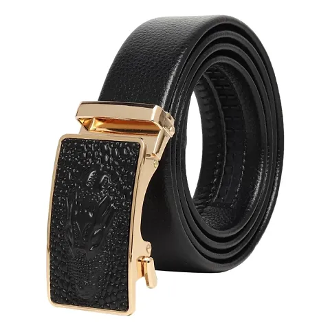 Stylish Artificial Leather Slider Buckle Belt