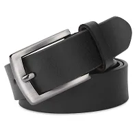 Men Formal Black Genuine Leather Belt-thumb1