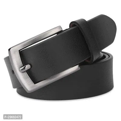 Men Formal Black Genuine Leather Belt-thumb2