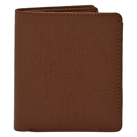 Designer Artificial Leather Solid Two Fold Wallet For Men