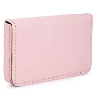 Kastner Artificial Leather Pink Card Holder-thumb2