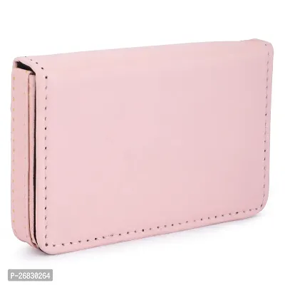 Kastner Artificial Leather Pink Card Holder-thumb3