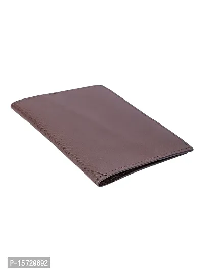 Trendy Men Artificial Leather Brown Card  PassPort Holder-thumb3