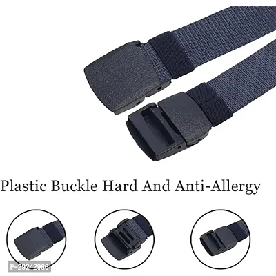 Unisex Nylon  Canvas Waist Belt Pack Of 2-thumb3