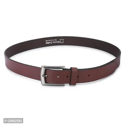 Men Formal Brown Genuine Leather Belt-thumb3