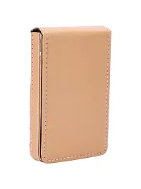 Trendy Men Artificial Leather Cream Card Holder-thumb2