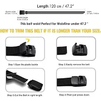 Unisex Nylon  Canvas Waist Belt Pack Of 2-thumb4