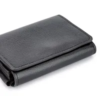 Kastner Artificial Leather Black Card Holder-thumb1