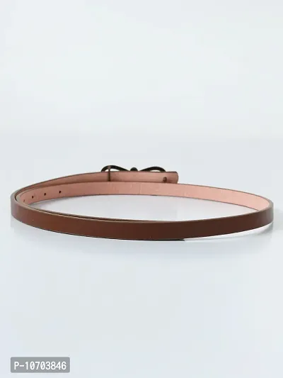 Stylish Solid Artificial Leather Self Design Belt For Women-thumb4