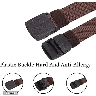 Unisex Nylon  Canvas Waist Belt Pack Of 2-thumb3