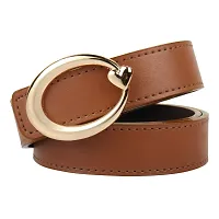 Stylish Multicoloured Artificial Leather Belt For Women Pack Of 3-thumb3