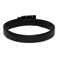 Stylish Artificial Leather Black Slider Buckle Belt-thumb2