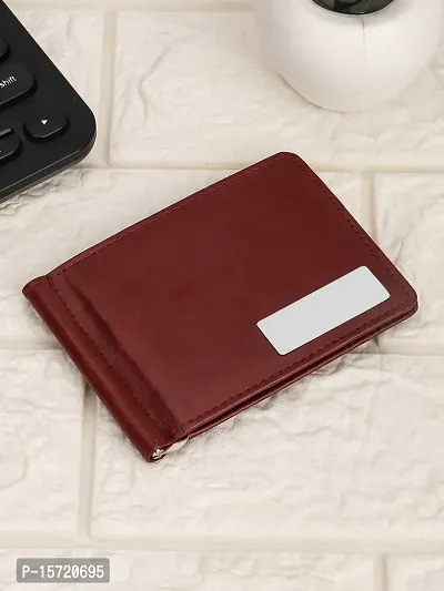 Trendy Men Artificial Leather Tan Card Holder-thumb0