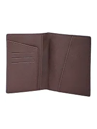 Trendy Men Artificial Leather Brown Card  PassPort Holder-thumb3