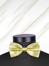 Satin The Cerulean Cummerband and Bow Tie Set (Yellow)-thumb1