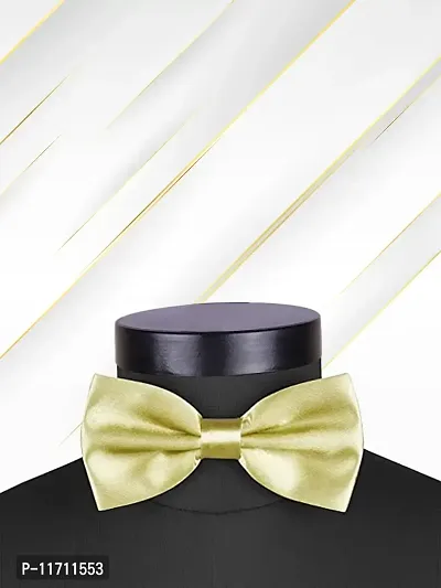 Satin The Cerulean Cummerband and Bow Tie Set (Yellow)-thumb2