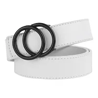 Stylish Multicoloured Artificial Leather Belt For Women Pack Of 3-thumb1